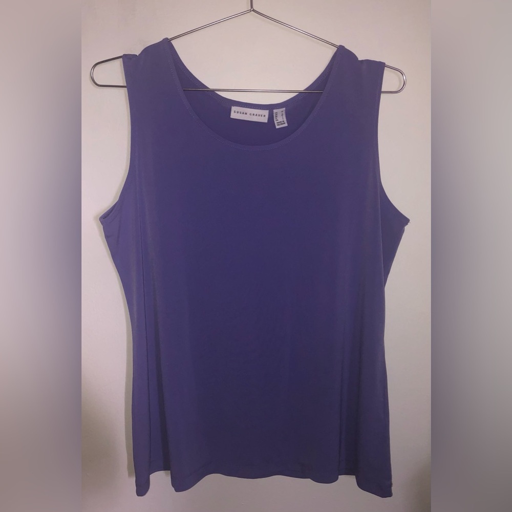 Susan Graver Rich Purple Tank Top